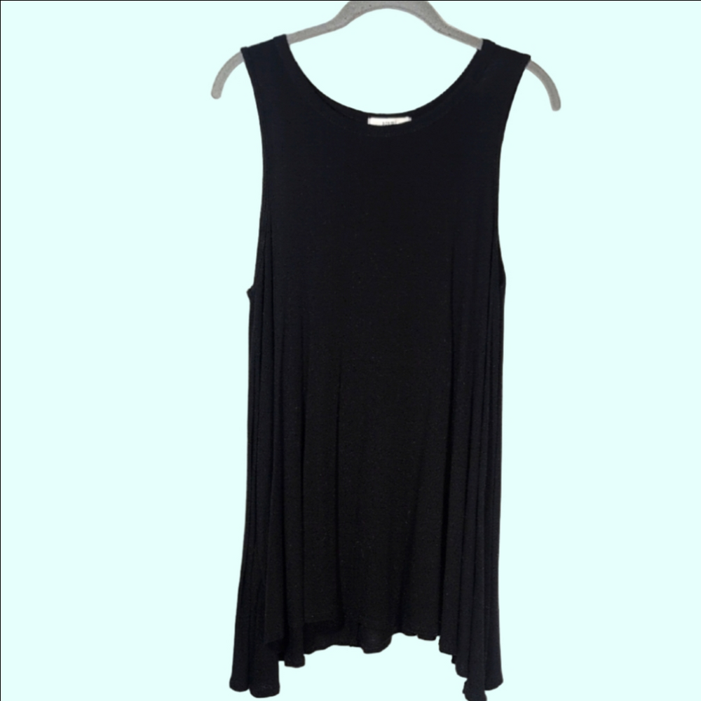 Acemi Black Asymmetrical Sleeveless Dress